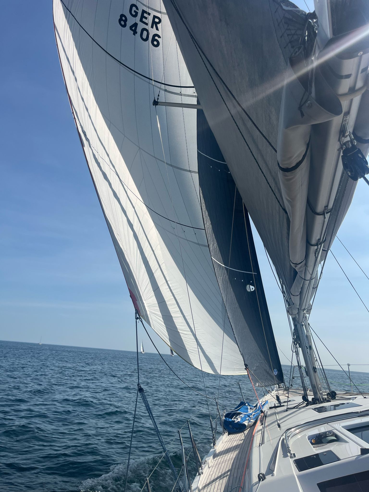 Vorsegel auf der Kieler Förde